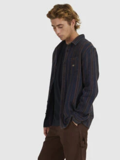 Quiksilver Strut Lines - Chemise Manches Longues Pour Homme -Tenue De Surf uqywt03075 quiksilverw bsl3 sd1